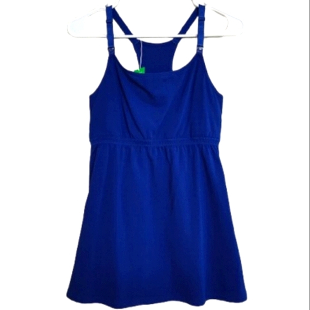 SUIEK Women's Maternity Pregnancy Camisole Cami Nursing Tank Top Royal Blue NWT